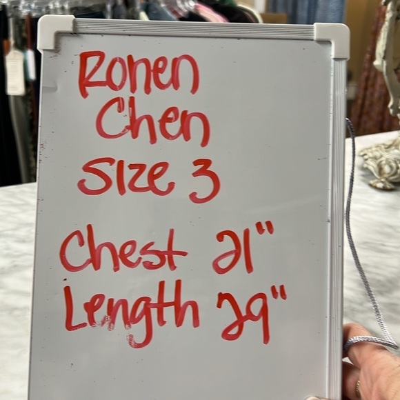 Ronan Chen Black Gray Lagen Look Open Front Cardigan Size 3(M) - Picture 10 of 10